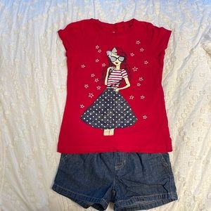Girls Festive 4th of July set